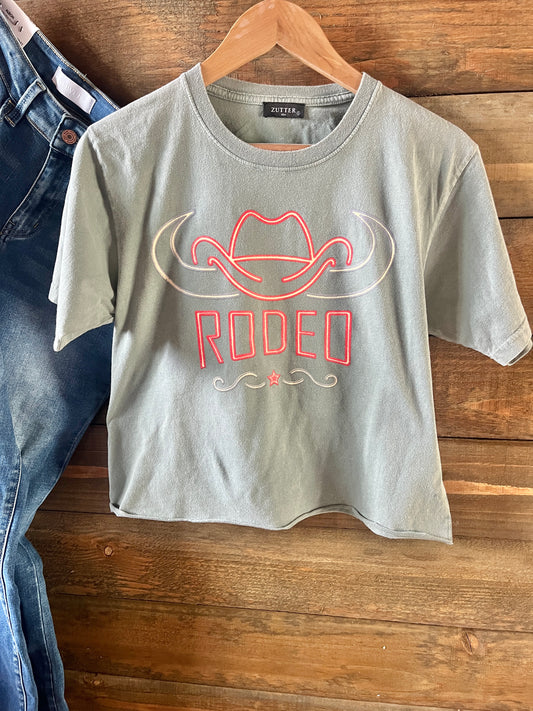 Rodeo crop T {Sage}