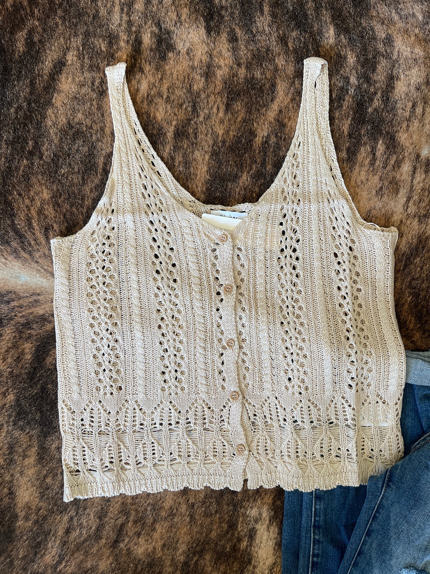 Open Knit Tank