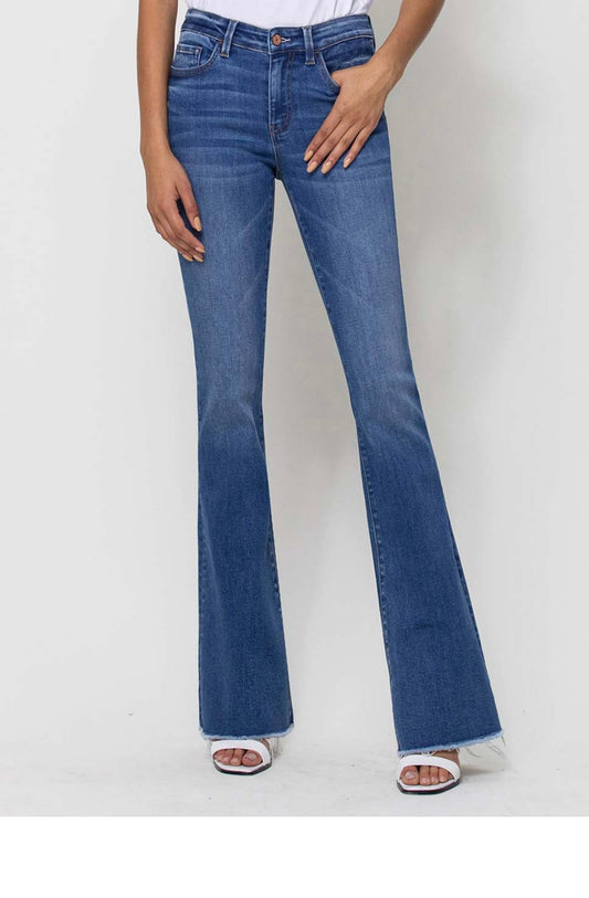 Raw hem Mid rise jeans