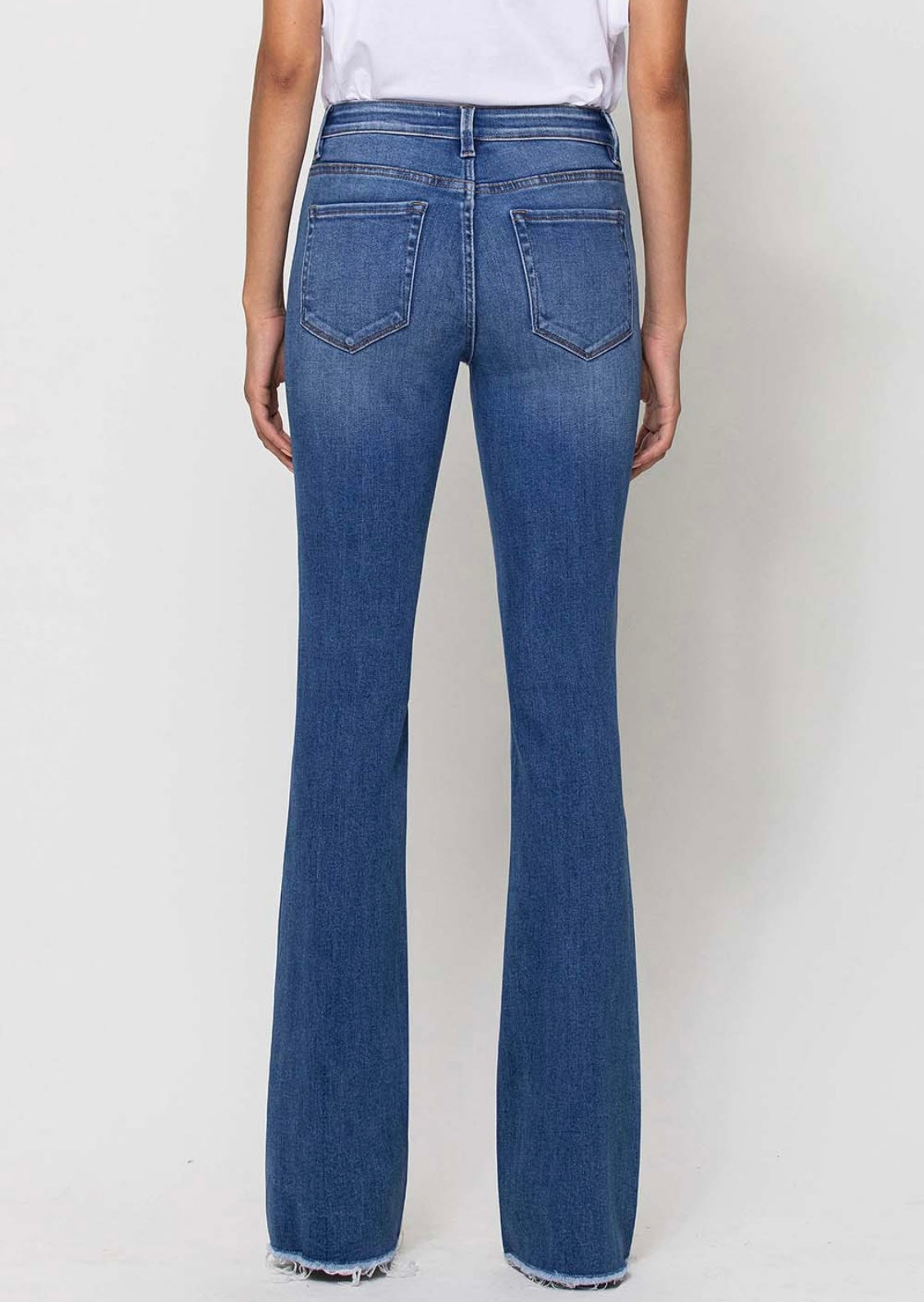 Raw hem Mid rise jeans