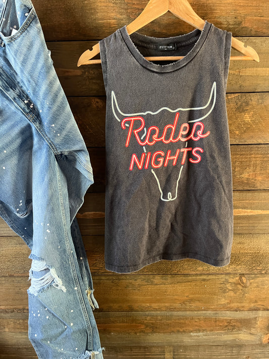 Rodeo Nights tank {black}