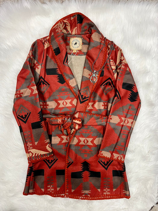 Faux Wool Aztec Jacket